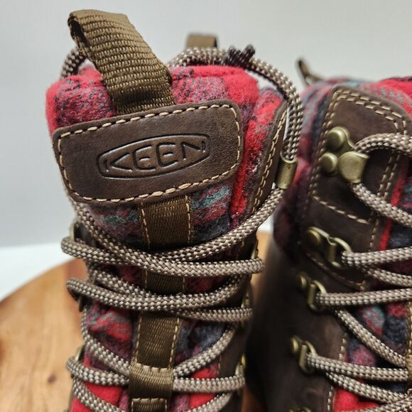 Keen Greta Boot – Women’s 6, Waterproof, Brown/Red Plaid, Euro 36 - Picture 8 of 12
